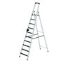 Aluminium trap eenzijdig oploopbaar met clip step - werkhoogte 4.350 mm/platformhoogte 2.310 mm/aantal treden 10/belastbaar tot 150 kg