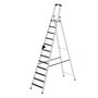 Aluminium trap eenzijdig oploopbaar met clip step - werkhoogte 4.800 mm/platformhoogte 2.780 mm/aantal treden 12/belastbaar tot 150 kg