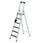 Aluminium trap eenzijdig oploopbaar met clip step R13 - werkhoogte 3.400 mm/platformhoogte 1.380 mm/aantal treden 6/belastbaar tot 150 kg