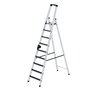 Aluminium trap eenzijdig oploopbaar met clip step R13 - werkhoogte 4.100 mm/platformhoogte 2.080 mm/aantal treden 9/belastbaar tot 150 kg