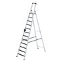 Aluminium trap eenzijdig oploopbaar met clip step R13 - werkhoogte 5.000 mm/platformhoogte 2.780 mm/aantal treden 12/belastbaar tot 150 kg