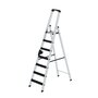 Aluminium trap eenzijdig oploopbaar met clip step relax - werkhoogte 3.650 mm/platformhoogte 1.610 mm/aantal treden 7/belastbaar tot 150 kg