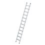 Aluminium stellingladder om te bevestigen - buitenbreedte 420 mm/ladder lengte 3.19 m/verticale ophanghoogte 2.99 m/aantal treden 12
