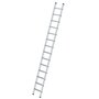 Aluminium stellingladder om te bevestigen - buitenbreedte 420 mm/ladder lengte 3.69 m/verticale ophanghoogte 3.46 m/aantal treden 14