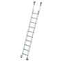 Verrijdbare aluminium stellingladder - buitenbreedte 420 mm/ladder lengte 2.69 m/verticale ophanghoogte 2.86 m/aantal treden 10