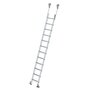 Verrijdbare aluminium stellingladder - buitenbreedte 420 mm/ladder lengte 3.19 m/verticale ophanghoogte 3.33 m/aantal treden 12