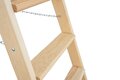 Houten trap tweezijdig oploopbaar - werkhoogte 3.170 mm/ladder lengte 1.880 mm/aantal treden 2x7/belastbaar tot 150 kg