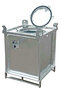 Schadelijke stoffen container type SF 240 - ca. 730x730x975 mm (lxbxh)/inhoud 240 liter/3-voudig stapelbaar/vulopening Ø 415 mm/voor vloeibare stoffen