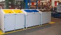 Ombouw voor afvalcontainers type Secomat S 4 USE poedergecoat - ca. 1550x1465x1640 mm (bxbxh)/met 2 kleppen/1 x 1100 liter rolcontainer