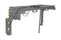 Traverse voor stapelkieper type BST-H 150 gelakt/merk Bauer Südlohn/afmetingen ca. 900x1770x1095 mm (lxbxh)/draagkracht 2000 kg/voor stapelkieper met inhoud ca. 1,50 (m³)