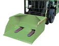 Shovel type BSM 150 gelakt/merk Bauer Südlohn/bak-binnenmaten ca. 1500x1800x600 mm (lxbxh)/draagkracht 3000 kg/inhoud ca. 1,50 (m³)