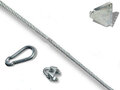 Magazijnstellingnet set B compleet/voor liggerlengte 1350 mm/nethoogte 3500 mm/draaddikte 5 mm/maaswijdte 100 mm/keuze uit vijf kleuren