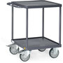 ESD-Tafelwagen met platform van staalplaat met rand 9496W, laadvlak 600x600mm, Fetra