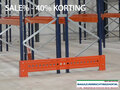 Bescherming kopse kant van een dubbele palletstelling-compleet-p244-kleur oranje