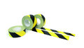 Set met 5 rollen markeringstape type MB-GS-50/breedte 50 mm/sterkte 0,16 mm/lengte 33 m/kleur: geel/zwart