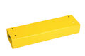 Stalen dwarsbalk B-50 voor veiligheidsrailing/voor binnengebruik/lengte balk 500 mm/ doorsnede balk 80x140 mm/poedercoating RAL 1023 geel