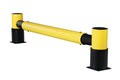 D-flexx "Golf" aanrijdbeveiliging type DFRE1-4/kopse kant bescherming/kunststof/afmetingen 2500x500x220 mm (lxhxb)/voor dubbelzijdige stelling