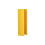 Kunststof stijlbeschermer type DFRG-2-0-400/bevestiging direkt op de stijl/hoogte 400 mm/voor stijlbreedte 100-125 mm/kleur: geel