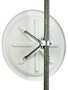 Verkeersspiegel rond TM INOX 80/inox Ø 80 cm/kijkafstand 15-22 meter/verhogen de veiligheid op bedrijfsterreinen en bij in- en uitritten