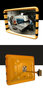 CP 30x50 -Industriespiegel Check Point/acryl 30x50 cm/geel-zwarte rand/kijkafstand 5-7 meter