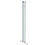 Aluminium 2-delige optrekladder  - met Nivello stabilisatiebalk/werkhoogte 10.3 m/ladderlengte uitgeschoven 9.18 m/ladderlengte ingeschoven 5.3 m/aantal sporten 2x18/breedte ladder 420 mm