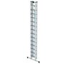 Aluminium 3-delige optrekladder  - met stabilisatiebalk/werkhoogte 10.8 m/ladderlengte uitgeschoven 9.7 m/ladderlengte ingeschoven 4.1 m/aantal sporten 3x14/breedte ladder 470 mm