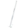 Aluminium 3-delige optrekladder  - met stabilisatiebalk/werkhoogte 11.9 m/ladderlengte uitgeschoven 10.8 m/ladderlengte ingeschoven 4.7 m/aantal sporten 3x16/breedte ladder 470 mm