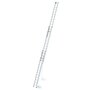 Aluminium 3-delige optrekladder  - zonder stabilisatiebalk/werkhoogte 10.8 m/ladderlengte uitgeschoven 9.7 m/ladderlengte ingeschoven 4.1 m/aantal sporten 3x14/breedte ladder 470 mm