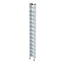 Aluminium 3-delige optrekladder  - zonder stabilisatiebalk/werkhoogte 10.8 m/ladderlengte uitgeschoven 9.7 m/ladderlengte ingeschoven 4.1 m/aantal sporten 3x14/breedte ladder 470 mm