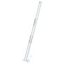 Aluminium 3-delige optrekladder  - met Nivello stabilisatiebalk/werkhoogte 10.8 m/ladderlengte uitgeschoven 9.7 m/ladderlengte ingeschoven 4.1 m/aantal sporten 3x14/breedte ladder 470 mm