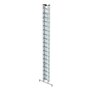 Aluminium 3-delige optrekladder  - met Nivello stabilisatiebalk/werkhoogte 13.6 m/ladderlengte uitgeschoven 12.5 m/ladderlengte ingeschoven 5.3 m/aantal sporten 3x18/breedte ladder 470 mm