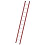 Kunststof enkele ladder - zonder stabilisatiebalk/werkhoogte 4,1 m/ladderlengte 3 m/aantal sporten 10/breedte ladder 420 mm